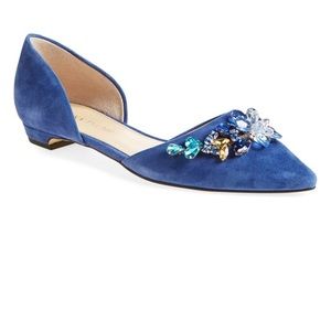 Ivanka Trump embellished Blue d’Orsay Flats